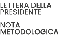 LETTERA DELLA PRESIDENTE nota metodologica 