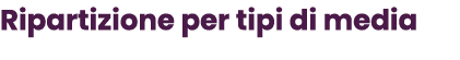 Ripartizione per tipi di media