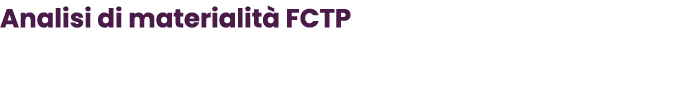 Analisi di materialit FCTP 