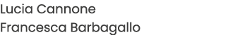 Lucia Cannone Francesca Barbagallo