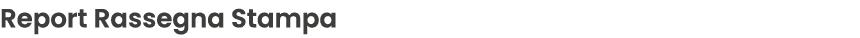 Report Rassegna Stampa