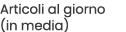 Articoli al giorno (in media)