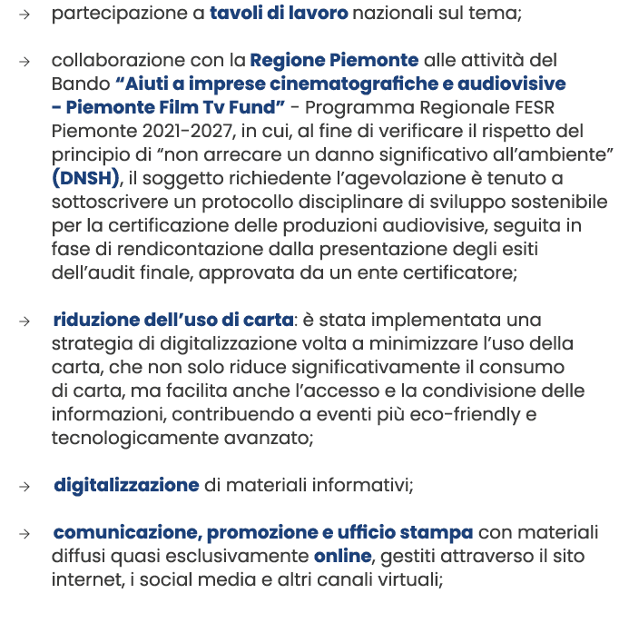 → partecipazione a tavoli di lavoro nazionali sul tema; → collaborazione con la Regione Piemonte alle attivit del Ba...