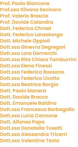 Prof. Paolo Biancone Prof.ssa Silvana Secinaro Prof. Valerio Brescia Prof. Davide Calandra Dott. Federico Chmet Dott....